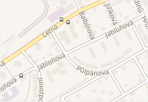 Letná v obci Liberec - mapa ulice