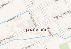 Liberec IX-Janův Důl v obci Liberec - mapa části obce
