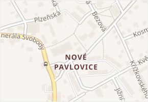 Liberec XIII-Nové Pavlovice v obci Liberec - mapa části obce