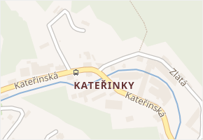 Liberec XVII-Kateřinky v obci Liberec - mapa části obce