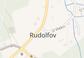 Liberec XXI-Rudolfov v obci Liberec - mapa části obce