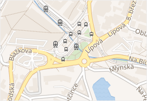 Lípová v obci Liberec - mapa ulice