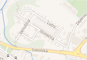 Luční v obci Liberec - mapa ulice