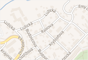 Lužická v obci Liberec - mapa ulice