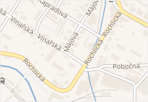 Májová v obci Liberec - mapa ulice