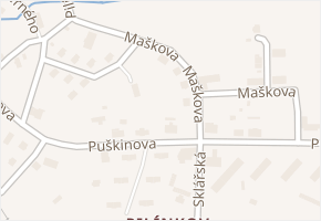 Maškova v obci Liberec - mapa ulice