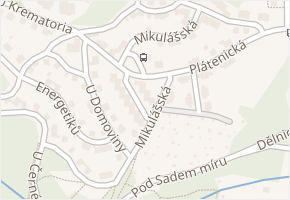 Mikulášská v obci Liberec - mapa ulice