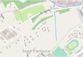 Mlýnský vršek v obci Liberec - mapa ulice
