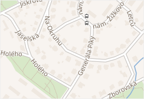 Na Okruhu v obci Liberec - mapa ulice