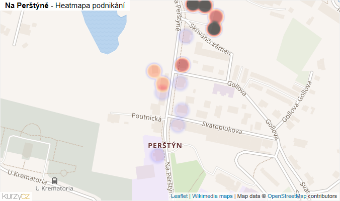 Mapa Na Perštýně - Firmy v ulici.