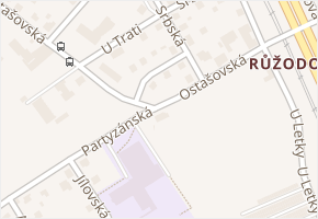 Na Růžku v obci Liberec - mapa ulice
