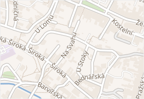 Na Svahu v obci Liberec - mapa ulice
