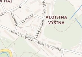 Na Výšinách v obci Liberec - mapa ulice
