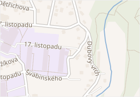 Na Zhořelci v obci Liberec - mapa ulice