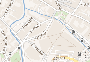 Nádraží v obci Liberec - mapa ulice