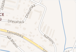 Náhorní v obci Liberec - mapa ulice