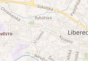 nám. Malé v obci Liberec - mapa ulice