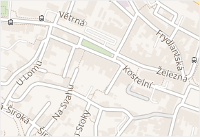 nám. Sokolovské v obci Liberec - mapa ulice