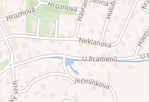 Neklanova v obci Liberec - mapa ulice