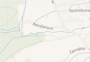 Nezdarova v obci Liberec - mapa ulice
