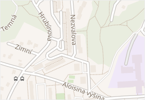 Nezvalova v obci Liberec - mapa ulice