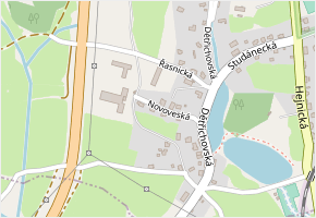 Novoveská v obci Liberec - mapa ulice