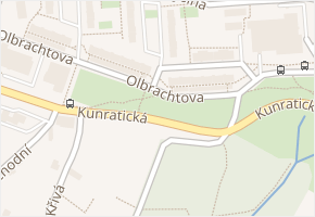 Olbrachtova v obci Liberec - mapa ulice