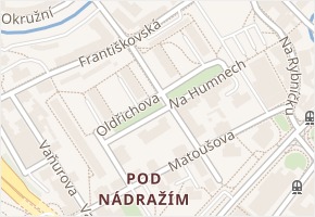 Oldřichova v obci Liberec - mapa ulice