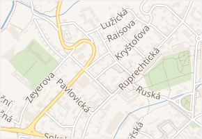 Ostřížová v obci Liberec - mapa ulice