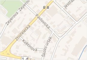 Pavlovická v obci Liberec - mapa ulice