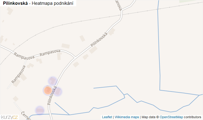 Mapa Pilínkovská - Firmy v ulici.