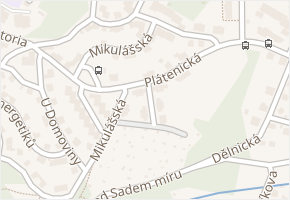 Plátenická v obci Liberec - mapa ulice