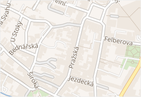 Pražská v obci Liberec - mapa ulice