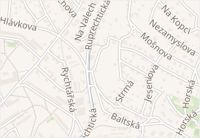 Příkrý vrch v obci Liberec - mapa ulice