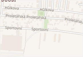 Proletářská v obci Liberec - mapa ulice