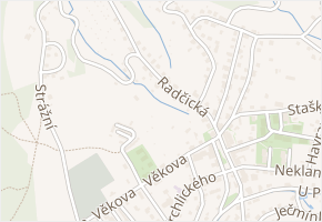 Radčická v obci Liberec - mapa ulice