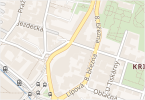 Rumunská v obci Liberec - mapa ulice