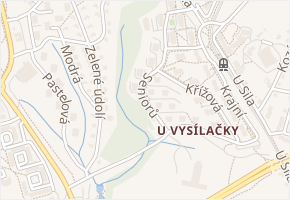 Seniorů v obci Liberec - mapa ulice