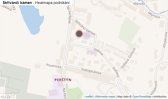 Mapa Skřivánčí kámen - Firmy v ulici.