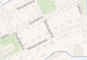 Škroupova v obci Liberec - mapa ulice