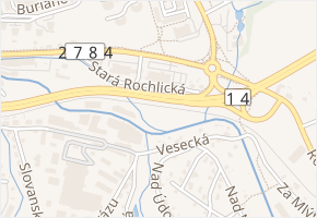 Stará Rochlická v obci Liberec - mapa ulice