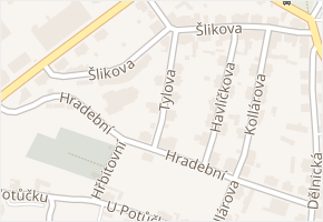 Tylova v obci Liberec - mapa ulice