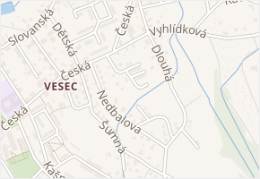 U Libeny v obci Liberec - mapa ulice