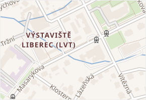 U Obchodní komory v obci Liberec - mapa ulice
