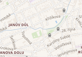 U Plovárny v obci Liberec - mapa ulice