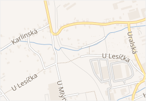 U Podjezdu v obci Liberec - mapa ulice