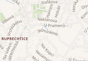 U Pramenů v obci Liberec - mapa ulice