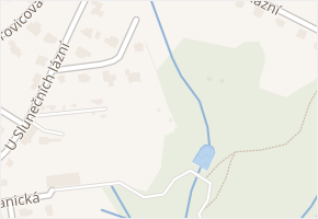 U Slunečních lázní v obci Liberec - mapa ulice