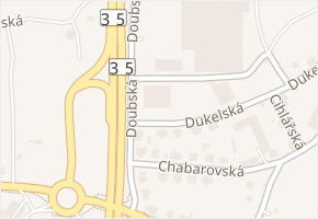 U Stadionu v obci Liberec - mapa ulice