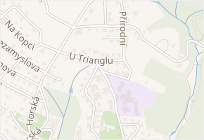 U Trianglu v obci Liberec - mapa ulice